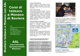 Corsi di tedesco a Monaco di Baviera ASL