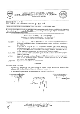 Deliberazione n. 1190 del 24.11.2014