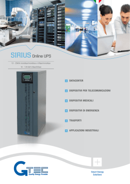 SIRIUS Online UPS - G-TEC