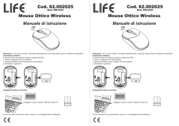 Cod. 82.002025 Manuale di istruzione Mouse Ottico Wireless Cod
