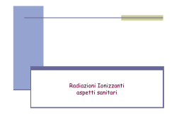 Le radiazioni ionizzanti nell`ospedale