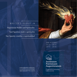 studi e spiritualità San Agustín - Istituto Patristico Augustinianum
