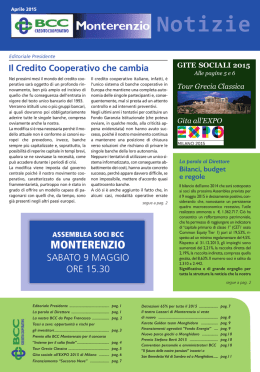 Vai al notiziario di aprile 2015