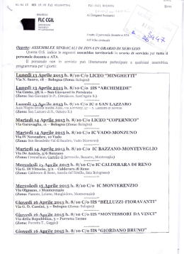 volantino - Liceo Arcangeli
