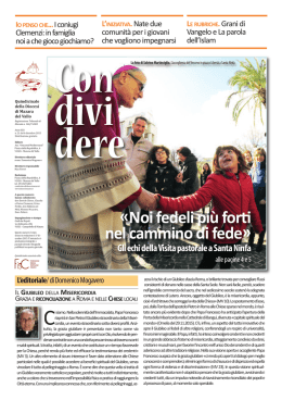 &laquo;noi fedeli pi&ugrave; forti nel cammino di fede&raquo;
