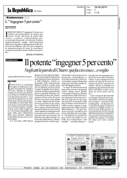 L` ` `ingegner 5 per cento&rdquo;