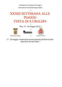 iniziative in programma