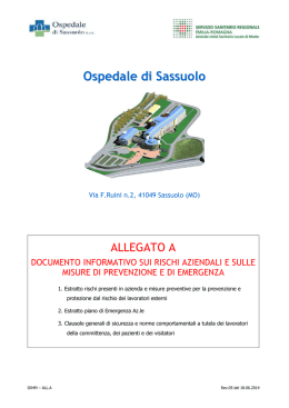 Allegato A - Documento Informativo dei Rischi