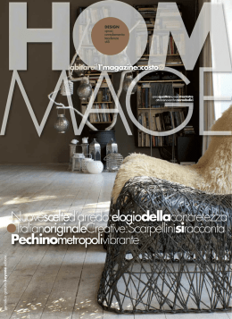 Nuovescelted`arredo:elogiodellaconcretezza