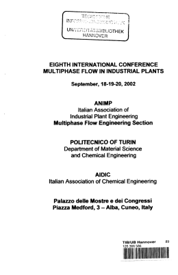 EIGHTH INTERNATIONAL CONFERENCE MULTIPHASE