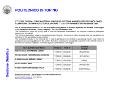 POLITECNICO DI TORINO