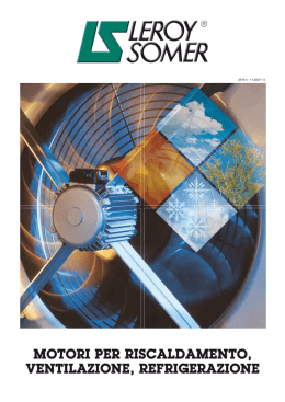 motori per riscaldamento, ventilazione, refrigerazione