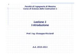 Lezione 1 Introduzione - Università degli Studi di Messina