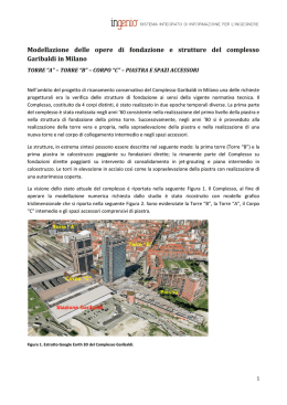 Modellazione delle opere di fondazione e strutture del