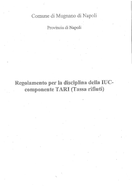 tari regolamento