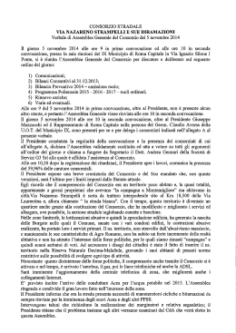 convocazione, presso la sala riunioni del IX Municipio di Roma