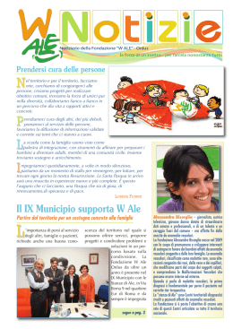 Il IX Municipio supporta W Ale