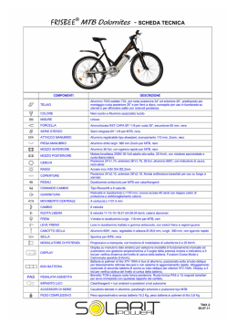 FRISÉEE® MTB Dolomites - SCHEDA TECNICA