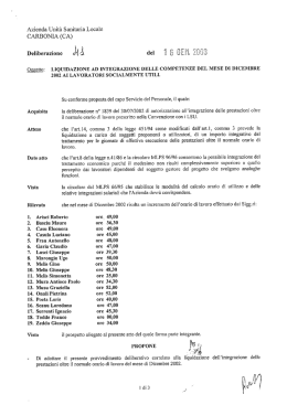 Delibera del 16 Gennaio 2003, N. 41