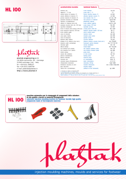 di alta qualit&agrave; e durata in materiali termoplastici