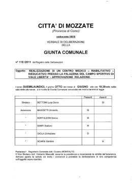 CITTA` DI MOZZATE - Comune di Mozzate