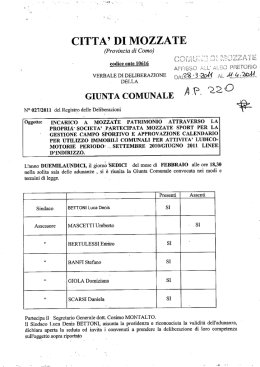 CITTA` DI MOZZATE - Comune di Mozzate