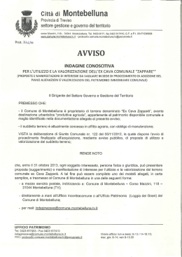 Avviso - Comune di Montebelluna