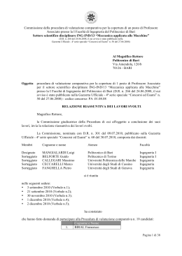 RELAZIONE FINALE associato