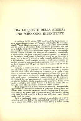 Tra le quinte della storia