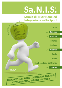 certificazione internazionale nutritional sport expert