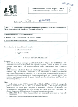 Delibera n. 750 dell`8-05-2015