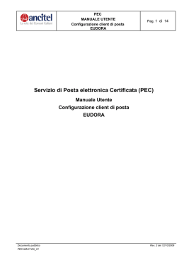 Manuale di configurazione client di posta