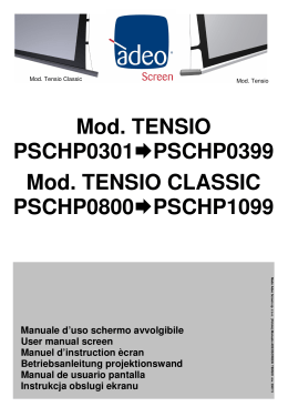 Mod. TENSIO PSCHP0301  PSCHP0399 Mod