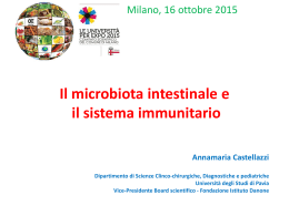 Il microbiota intestinale e il sistema immunitario