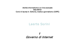 1 Governo di Internet