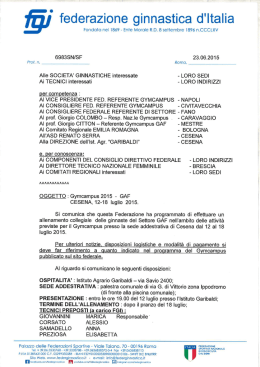 ` federazione ginnastica d`Italia