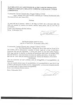 Il sottoscritto `I`uscano Carmelo nato a Reggio Calabria il 4/5/63 7 , .. ,