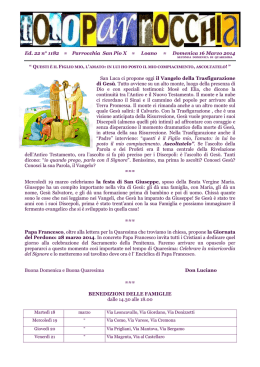 Toto n° 1182 del 16-03-2014 - Parrocchia San Pio X