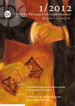 Luci ed ombre nella cultura giudiziaria del concorso esterno