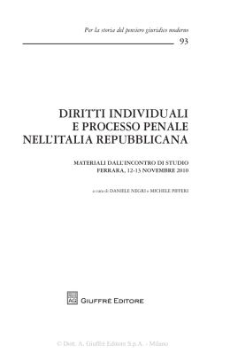 Volume completo - Centro Studi per la Storia del Pensiero Giuridico
