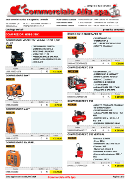 COMPRESSORI HOBBISTICI Commerciale Alfa Spa
