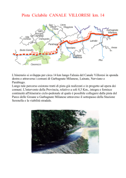 Pista Ciclabile CANALE VILLORESI km. 14