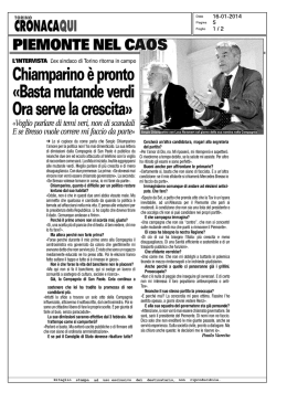 TorinoCronaca(16-1-14)Chiamparino