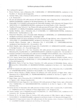 Atto costitutivo - Associazione Imprese NordEst