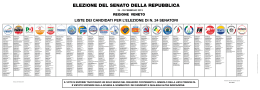 Liste dei candidati per l`Elezione del Senato della Repubblica