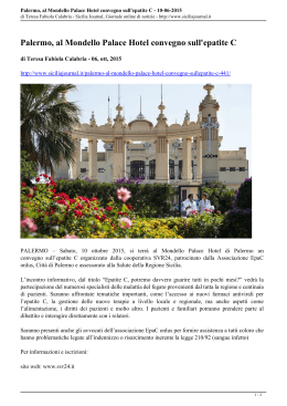 Palermo, al Mondello Palace Hotel convegno sull`epatite C - 10