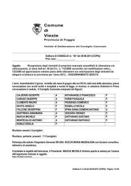 delibera di c.c. n. 36 del 28.06.2013