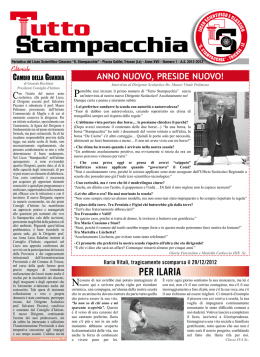 TuttoStampacchia-Gennaio 2013 - Liceo "G. Stampacchia"