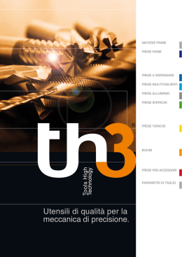 Utensili di qualit&agrave; per la meccanica di precisione. - TH3