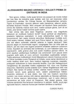 Prove di ammissione al I anno di lettere a.a. 2014-2015